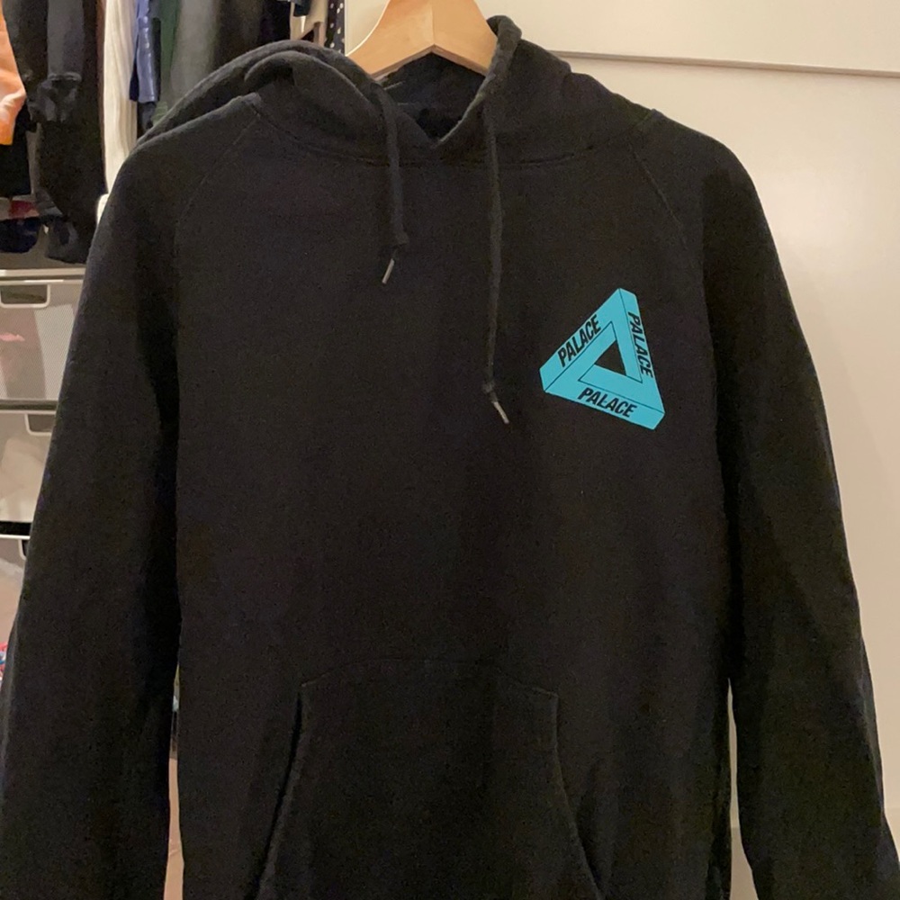 Palace black and blue hoodie